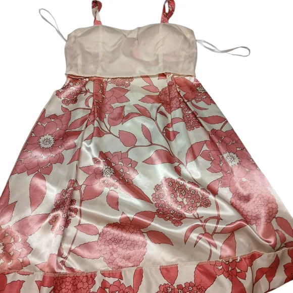 Dressbarn Floral Satin-Look Fit & Flare Dress – Size 4 - Picture 5 of 16